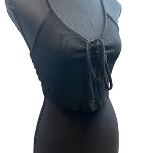 Basic black tank top